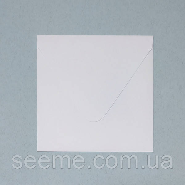 Конверт 165x165 мм, колір білий, КОМПЛЕКТ 10 шт.