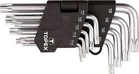 Topex 35D960 Ключi шестигранни Torx T10-T50, набір 9 шт.*1 уп.