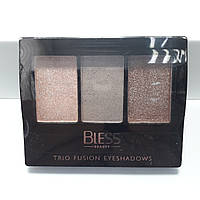 Тени для век тройные Bless Beauty Trio Fusion Eyeshadows №01