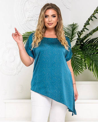 Комфортний жіночий костюм, ткань "Шелк Армани + Бавовна стрейч" 52, 54, 58 размер 52, фото 2