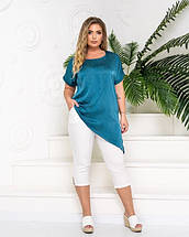 Комфортний жіночий костюм, ткань "Шелк Армани + Бавовна стрейч" 52, 54, 58 размер 52, фото 4