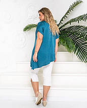 Комфортний жіночий костюм, ткань "Шелк Армани + Бавовна стрейч" 52, 54, 58 размер 52, фото 3