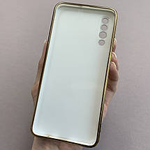 Чохол для Samsung Galaxy A50s глянцевий із золотою окантовкою чохол на телефон самсунг а50с білий h7y, фото 2