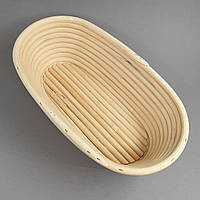 Ротанговая корзинка для расстойки хлеба овальная (большая) 28 см - 600 г
