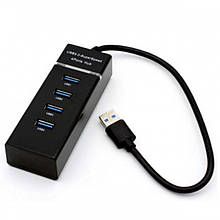 Хаб USB 3.0 UH-303, 4 порти, підтримка до 1TB, Blister