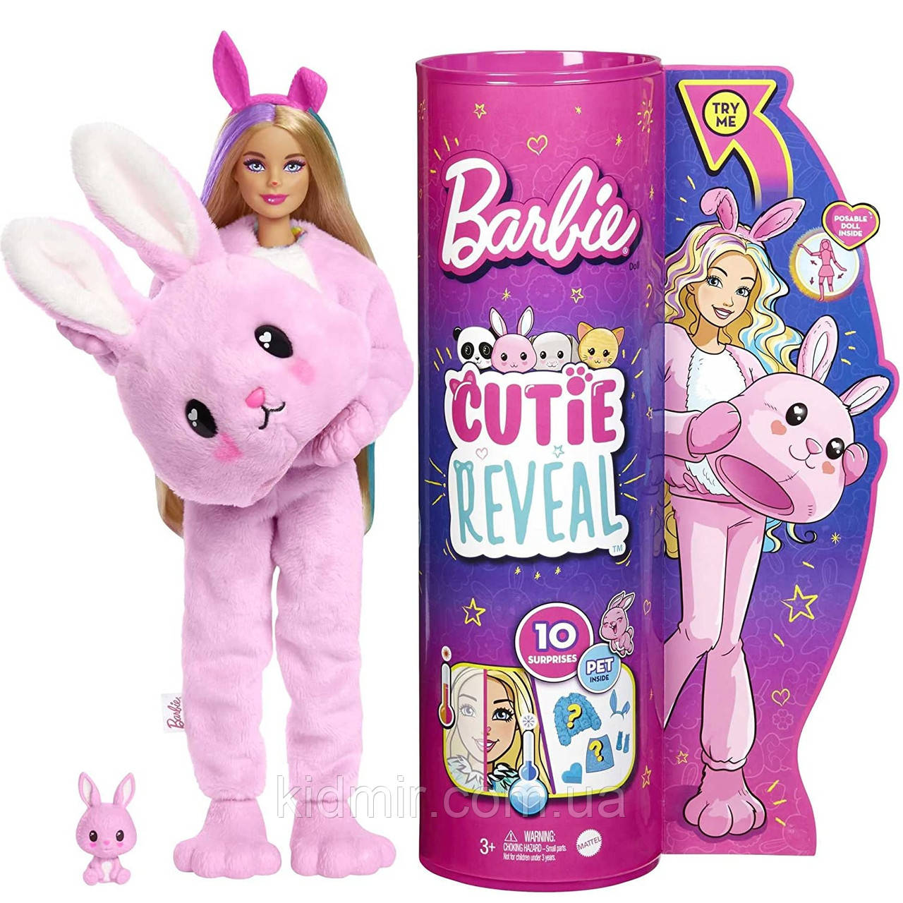 Лялька Барбі Сюрприз Милий кролик Barbie Cutie Reveal HHG19