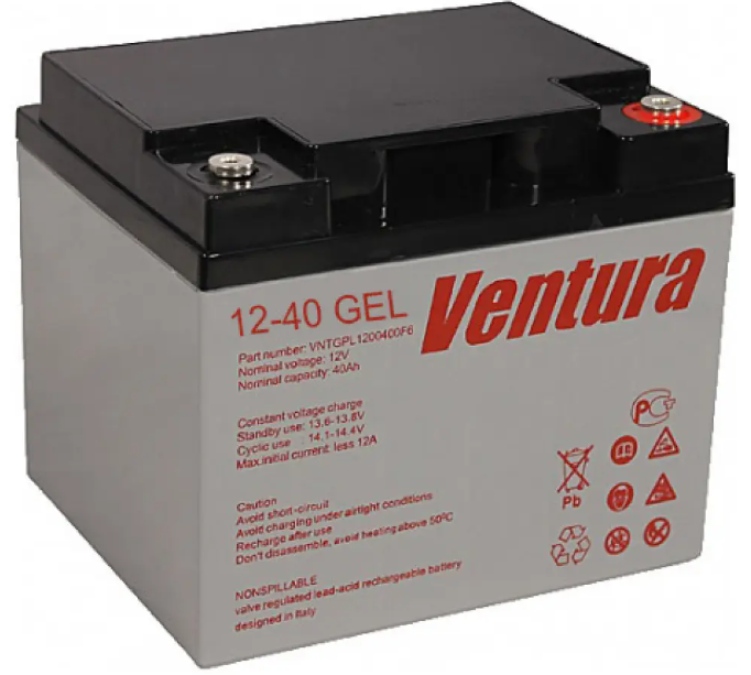 Акумуляторна батарея 12 В/40 А·год Ventura VG GEL 12-40