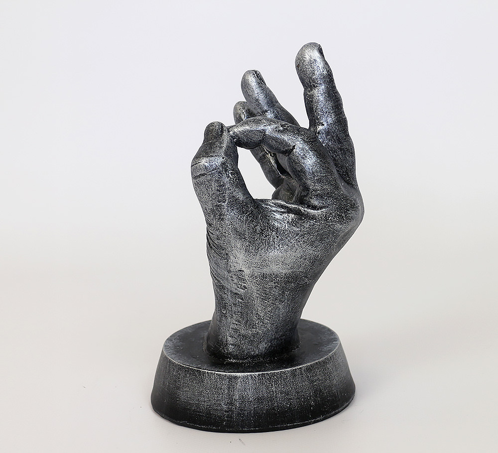 Статуетка Рука "Ок!" (Окей) 24 см Гранд Презент СП514-4 срібло