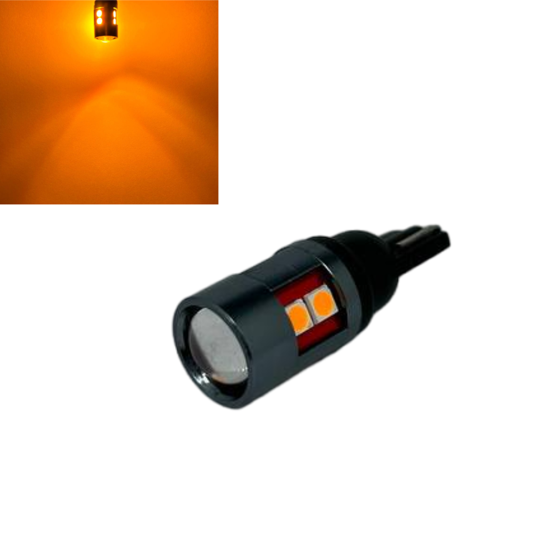 LED-автолампа BSmart T8 цоколь T10 W5W 12 В — 24 В 9SMD 5 Вт Жовтий, фото 1