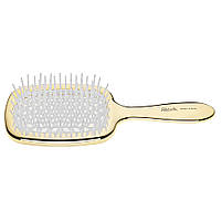 Гребінець для волосся золото з білим Janeke Superbrush AUSP230 BIA, фото 4