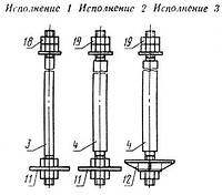 Болти фундаментні з анкерним плитою М16-М48 (тип 2)