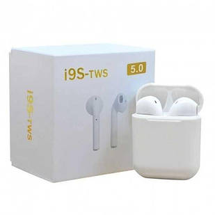 Навушники в боксі i9S-TWS + чохол із карабіном