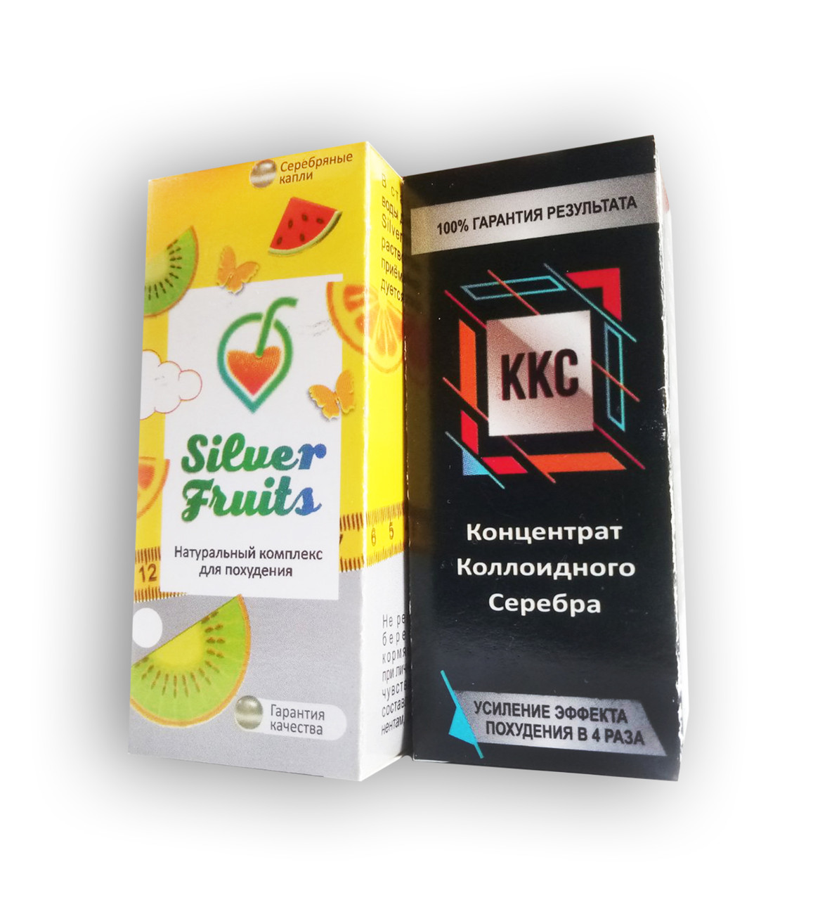 Silver Fruits - Краплі + ККС - Концентрат колоїдного срібла - Комплекс для схуднення (Сілвер Фрутс)