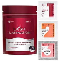 Набор составов Lash Lamination 3в1 (3 саше по 2мл.) Innovator Cosmetics для ламинирования ресниц и бровей