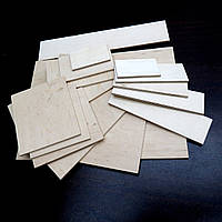 Фанера 650мм х 750мм х 4мм шліфована