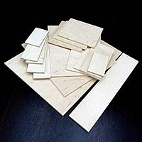 Фанера 650мм х 1000мм х 4мм шліфована