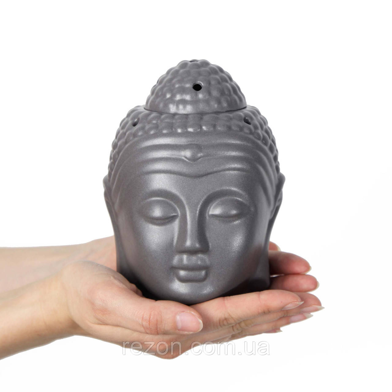 Аромалампа керамічна "Будда" Сірий матовий Rezon D022