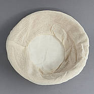 Тканинний чохол на круглий кошик для розстоювання хліба 18 см, фото 2