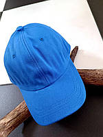 Кепка Бейсболка Мужская Женская City-A Style Однотонная коттон синяя