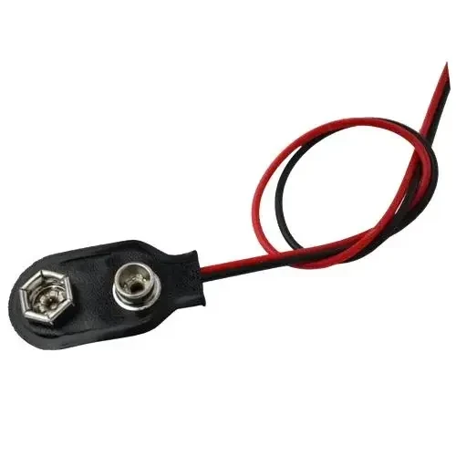 ?ніздо під крону 9V з кабелем, T-тип