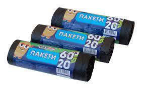 Пакети для сміття PRODOM   60 л, 20 шт, фото 1