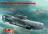 Немецкая подводная лодка типа U-Boat Type XXVII "Seehund". 1/72 ICM S007