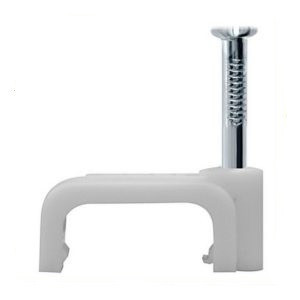 Кабельна клiпса плоска 10 х 7,0 мм (100 шт/уп)