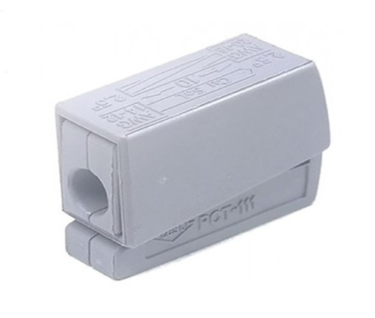 Клема з’єднувальна універсальна 0,5-2,5мм / 1,0-2,5мм2 24А 250В (100 шт. в коробке)