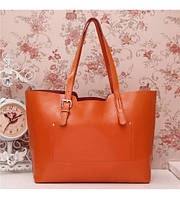 Женская кожаная сумка Tom оранжевая