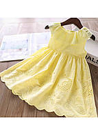 Детское летнее платье желтое, детский сарафан желтый, желтый сарафан для девочки, желтое платье для девочки