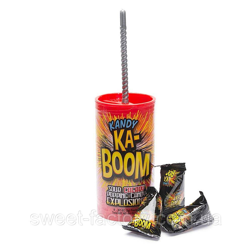 Стріляючий цукор Kandy Ka-Boom Sour Cherry Popping Candy Explosion 16g, фото 1