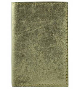 Обкладинка для паспорта шкіряна U-01 золота