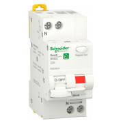 Диференційний автоматичний вимикач RESI9 6kA 1P+N 25A, хар-ка C 30mA АC, Schneider Electric