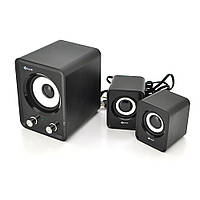 Колонки 2.1 Kisonli U-2400, для ПК і ноутбука, USB + 3.5mm, 5W + 2x3W, 20Hz- 20KHz, з сабвуфером