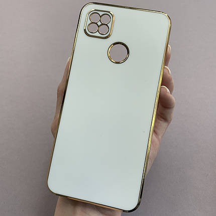 Чохол для Xiaomi Redmi 9С глянцевий із золотою окантовкою чохол на телефон сяомі редмі 9с білий h7y, фото 1