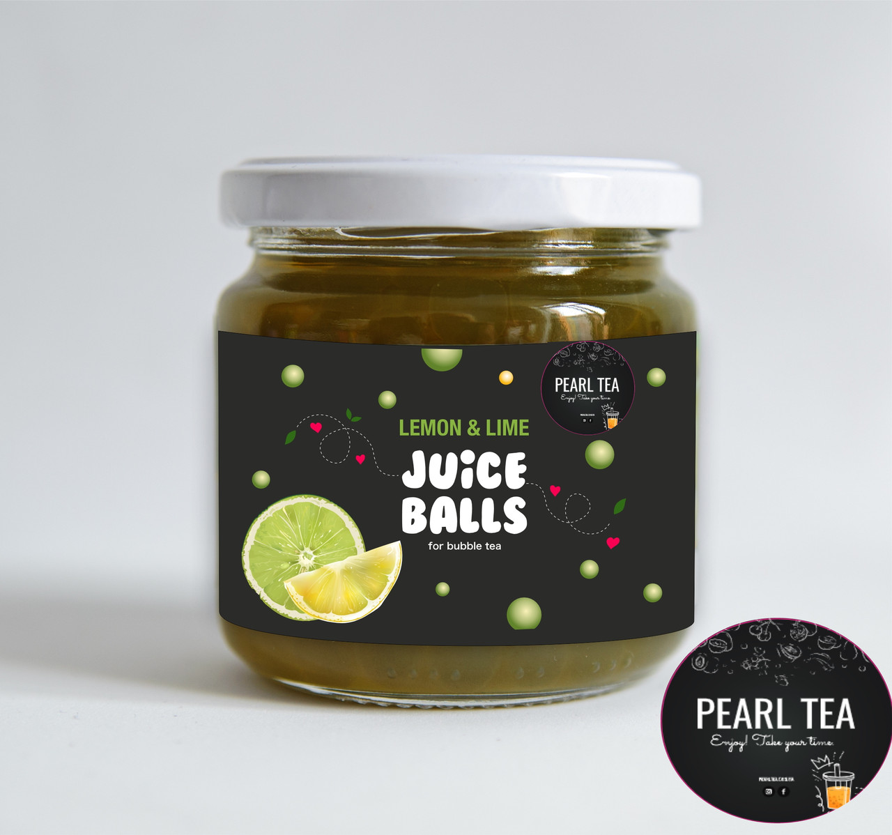 Bubble tea Перлини Лимон-Лайм 210гр ТМ "Pearl Tea"