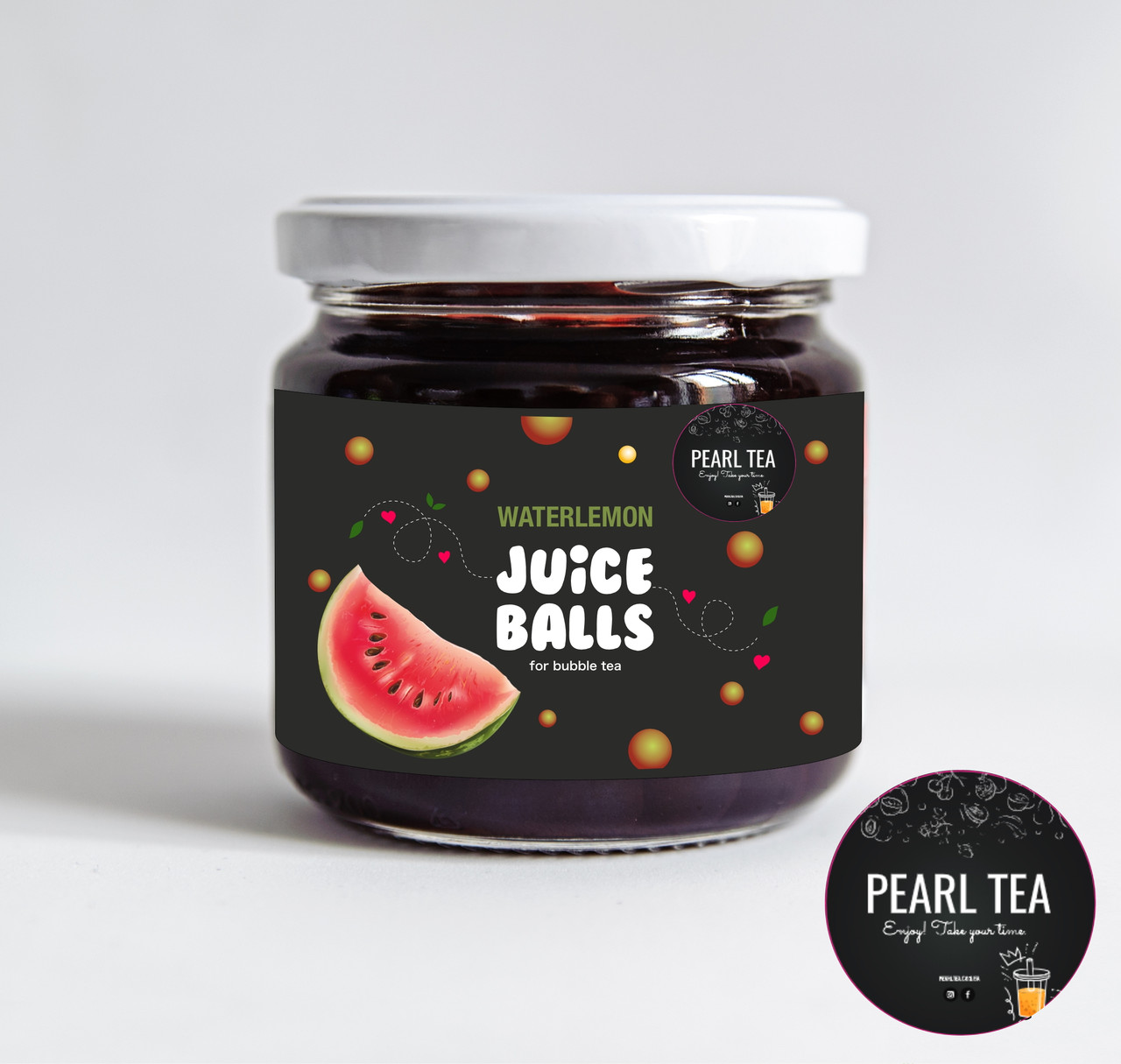 Bubble tea Перлини Кавун 210гр ТМ "Pearl Tea"