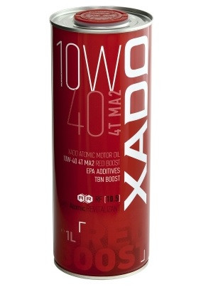 Олива моторна чотиритактна XADO Atomic OIL 10W-40 4T MA2 RED BOOST