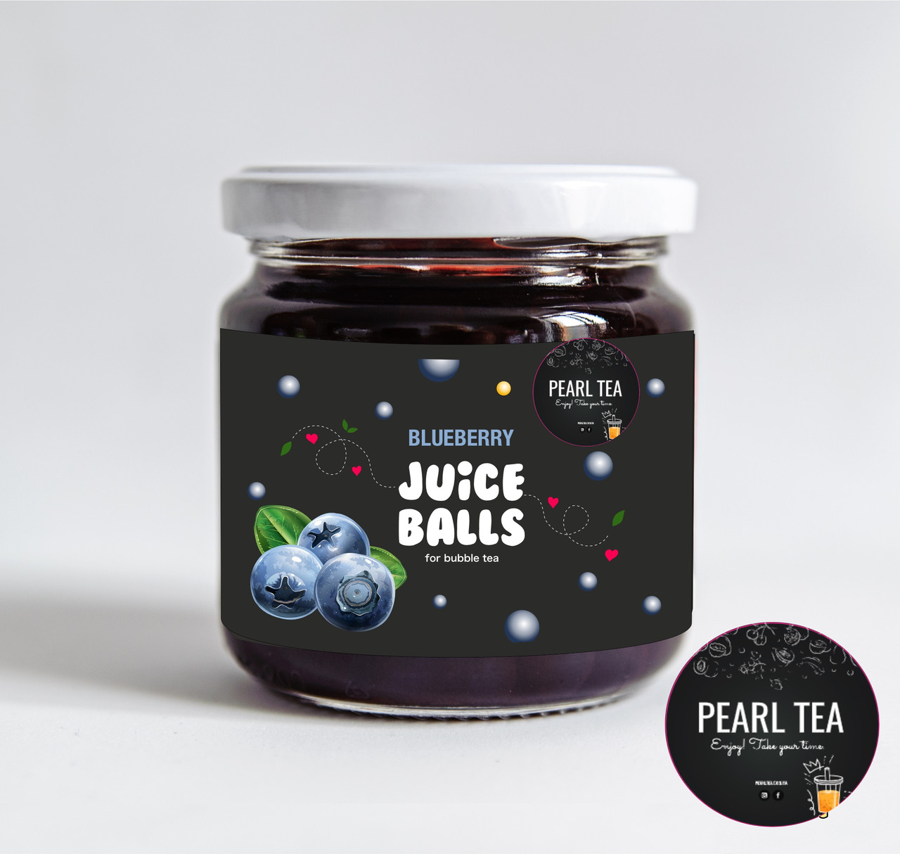 Bubble tea Перлини Чорниці 210гр ТМ PearlTea