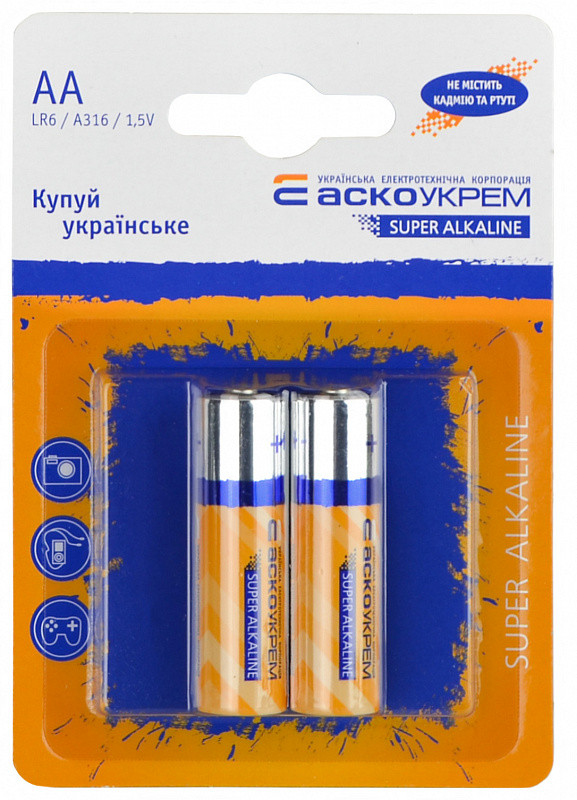 Батарейка лужна AА.LR6.BL2 (blister 2)