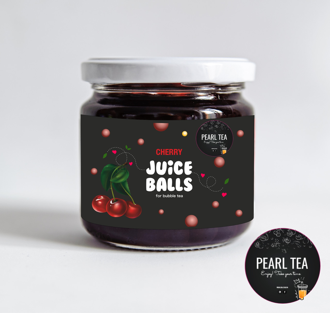 Bubble tea Перлини Вишня 210гр ТМ "PearlTea"