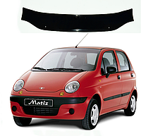 Дефлектор капота мухобойка на Daewoo Matiz хетчбек 1998 - 2014 AV-Tuning