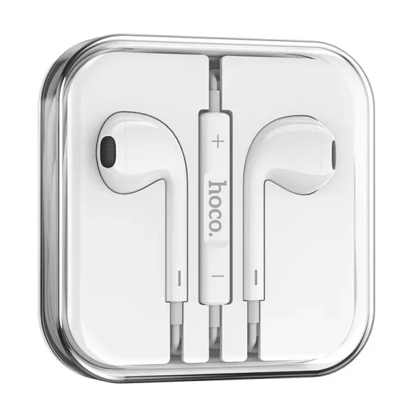 Дротові навушники Hoco M80 (20PCS) White Original series earphones display set