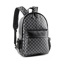 Великий оригінальний унісекс рюкзак в клітинку, фото 3