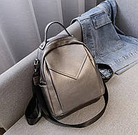 Женский рюкзак - сумка эко-кожа 2020 grey