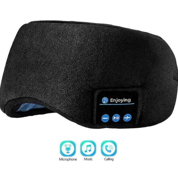 Маска для сну Infinity Sports Sleep Headphones Black Трикотаж утеплений