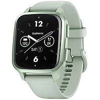 Garmin Venu Sq 2 Metallic Mint Aluminum Bezel with Cool Mint Case and Silicone Band (010-02701-02/12)