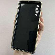 Чохол для Samsung Galaxy A50s глянцевий із золотою окантовкою чохол на телефон самсунг а50с чорний h7y, фото 2