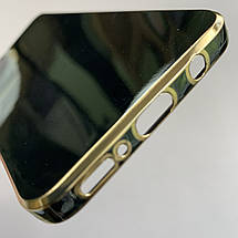 Чохол для Samsung Galaxy A50s глянцевий із золотою окантовкою чохол на телефон самсунг а50с чорний h7y, фото 5