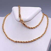 Ланцюжок. Плетіння джгут. Xuping. Довжина: 60 см. Ширина: 3 мм.